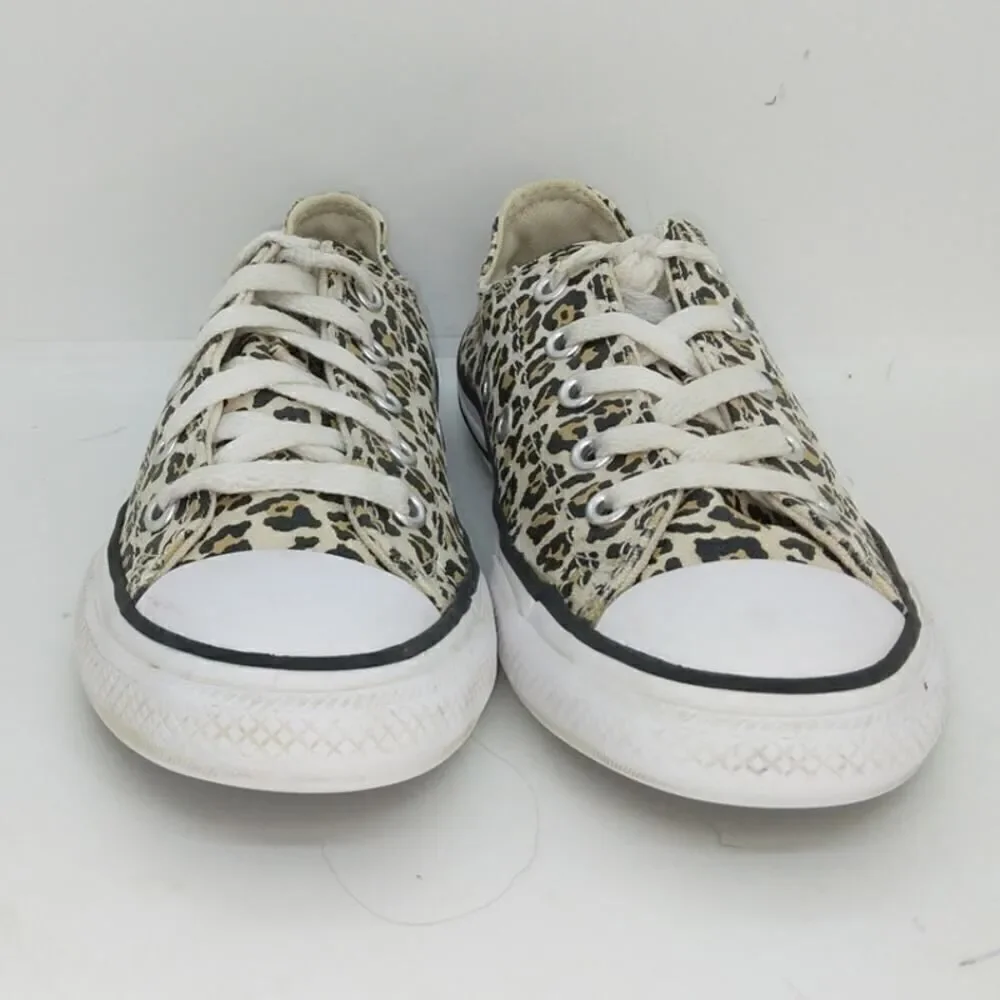 Converse Chuck Taylor AS Lox Ox Girls Pre-owned Cheetah Print Sneakers - sz. 1